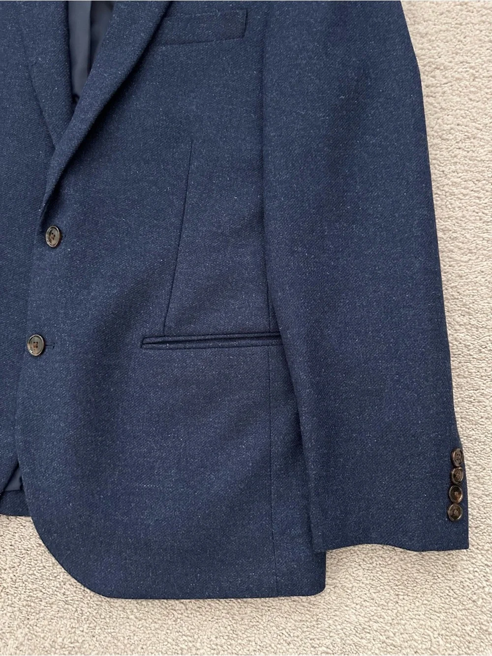 J. Crew Wool Thompson Blazer in Navy Blue - Fall / Office / Tailored